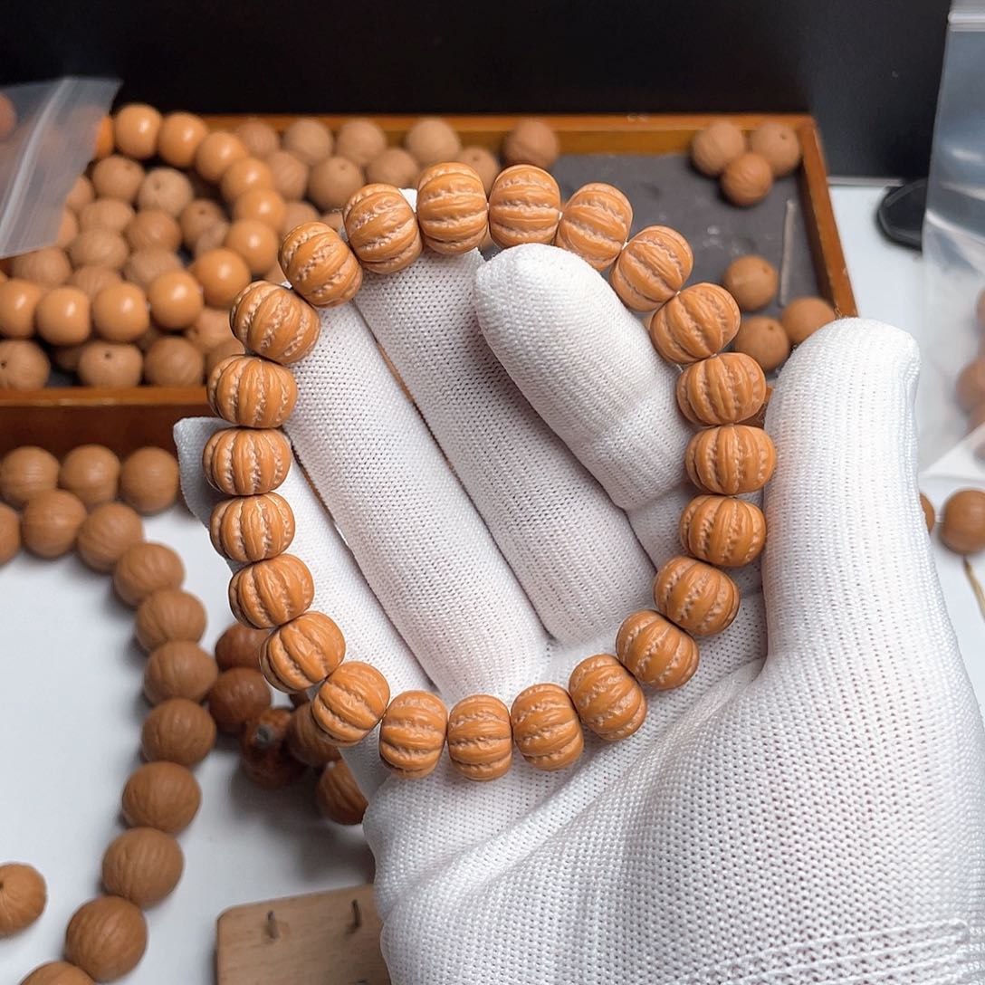 猴头核桃手串自**风猴头雕刻八楞