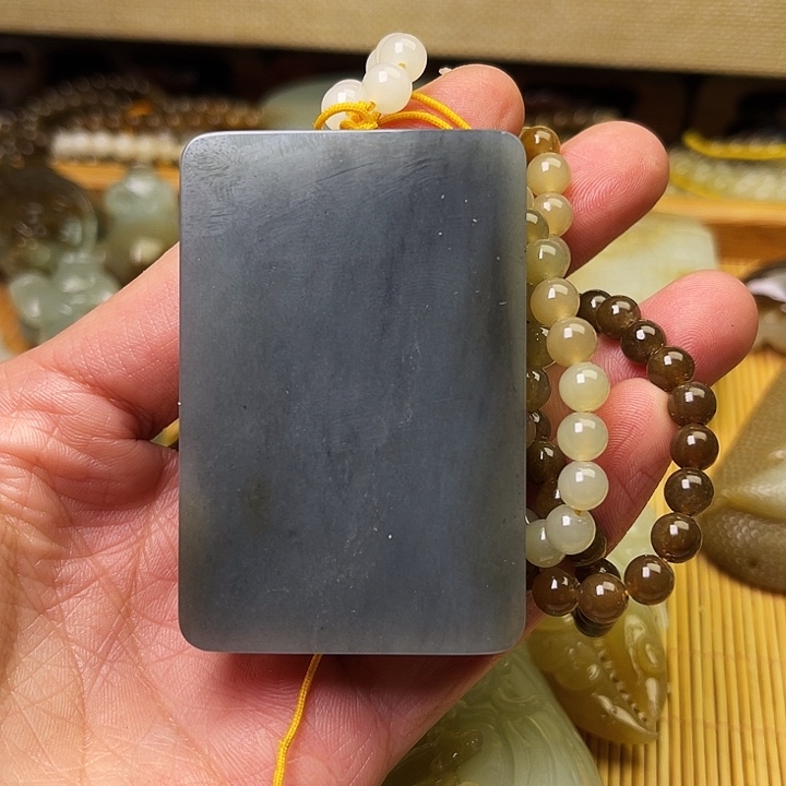 和田玉未镶嵌吊坠(不含链)