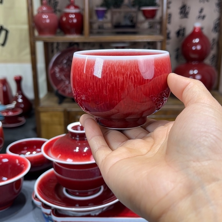 景德镇陶瓷浅行窑大罗汉杯