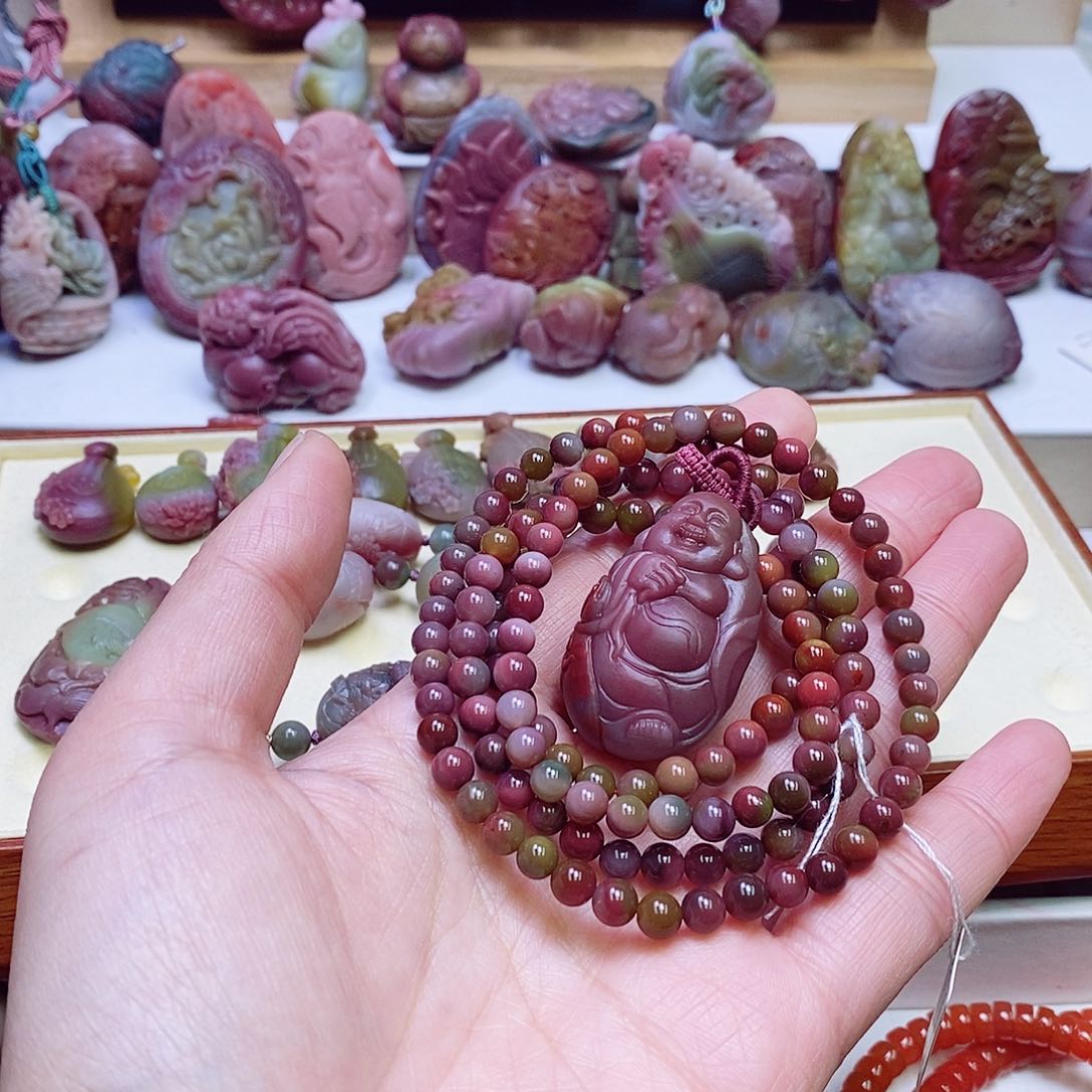 玛瑙/玉髓盐源玛瑙吊坠未镶嵌北***北