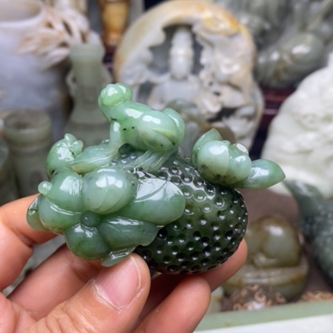 和田玉挂件把件摆件未镶嵌老*