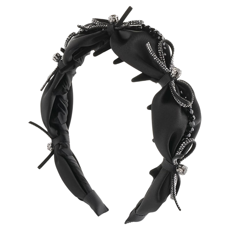 [天鹅湖畔]高级感蝴蝶结发箍女款高颅顶齿梳正反两戴发卡精致头箍