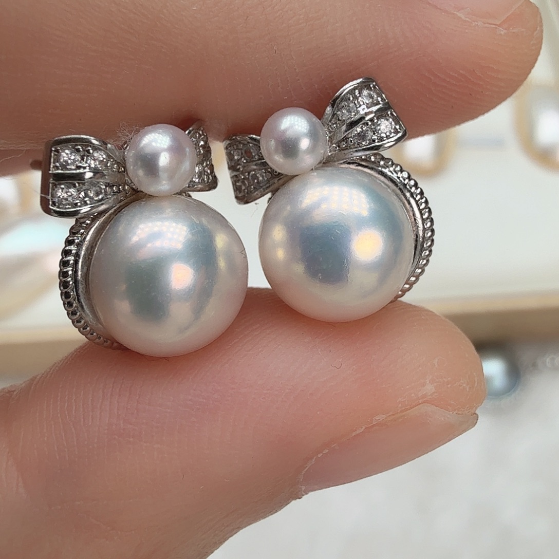 未镶嵌耳饰淡水珍珠