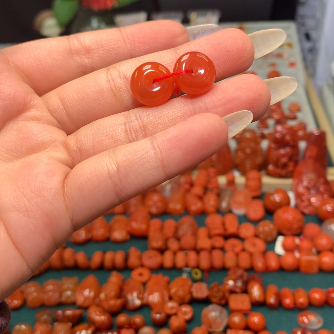 【闪购商品】南红玛瑙面包扣未镶嵌