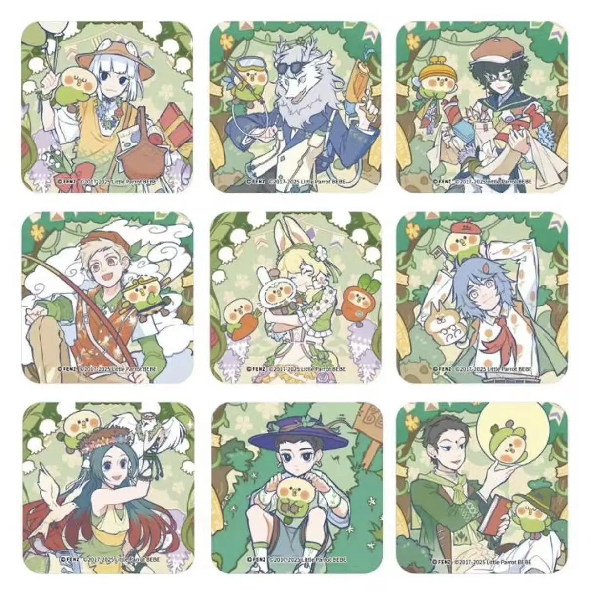 非人哉小鹦鹉BEBE杯垫神仙同游盛装舞步陶瓷杯垫立牌盲盒