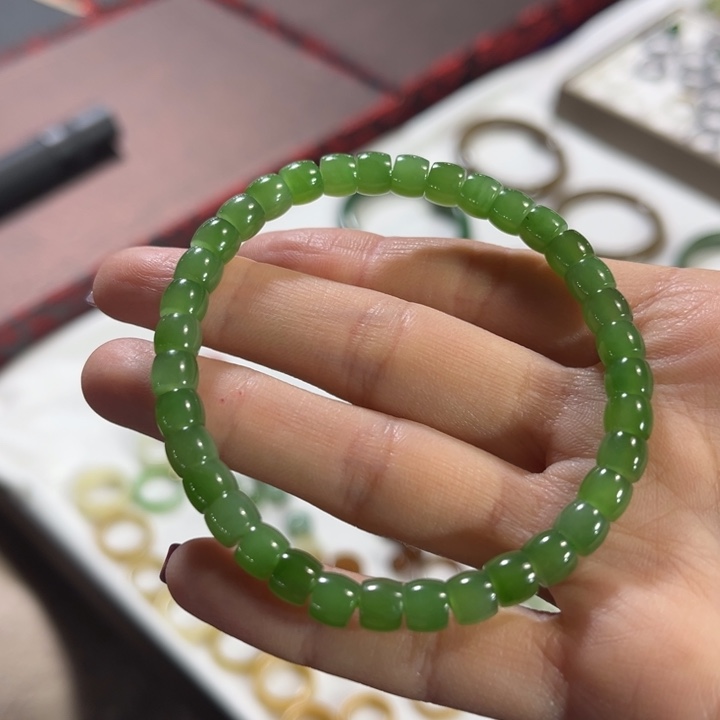 和田玉手串未镶嵌5*6