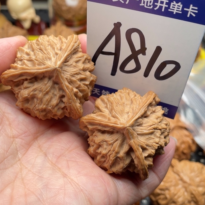 桃核把件盘山三棱40