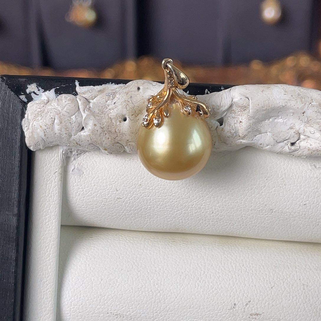 海水珍珠颈饰银S925镶嵌