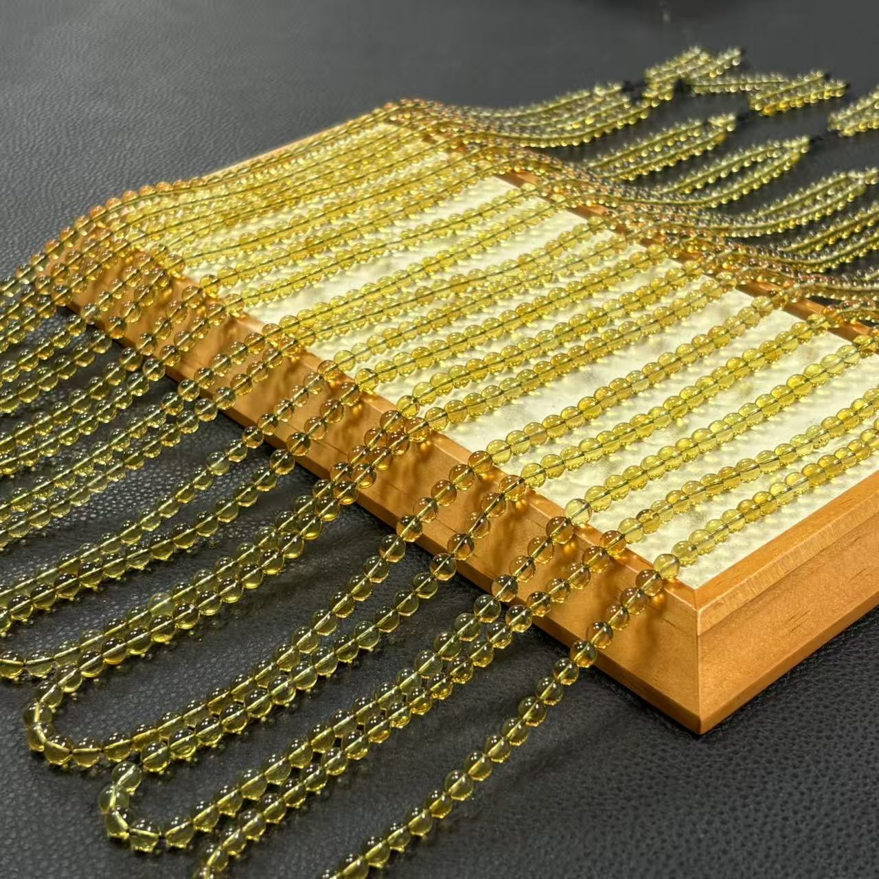 「戴琴珠宝」DQ4085-蓝珀5mm百搭长链（多样性发其一）