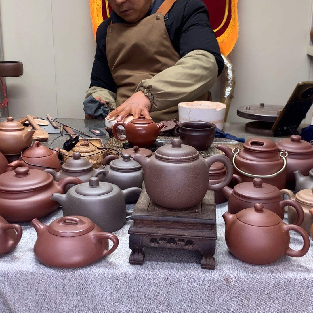 紫泥茶壶鲍尊260C半手工制作
