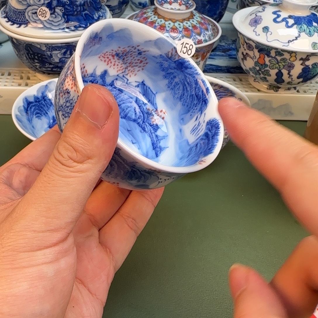 彦祖纯手工手绘茶具158