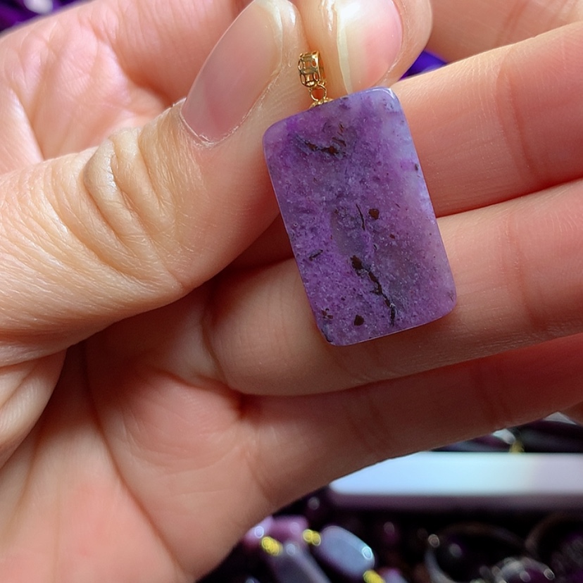 【闪购商品】苏纪石（舒俱来）吊坠18K金镶嵌