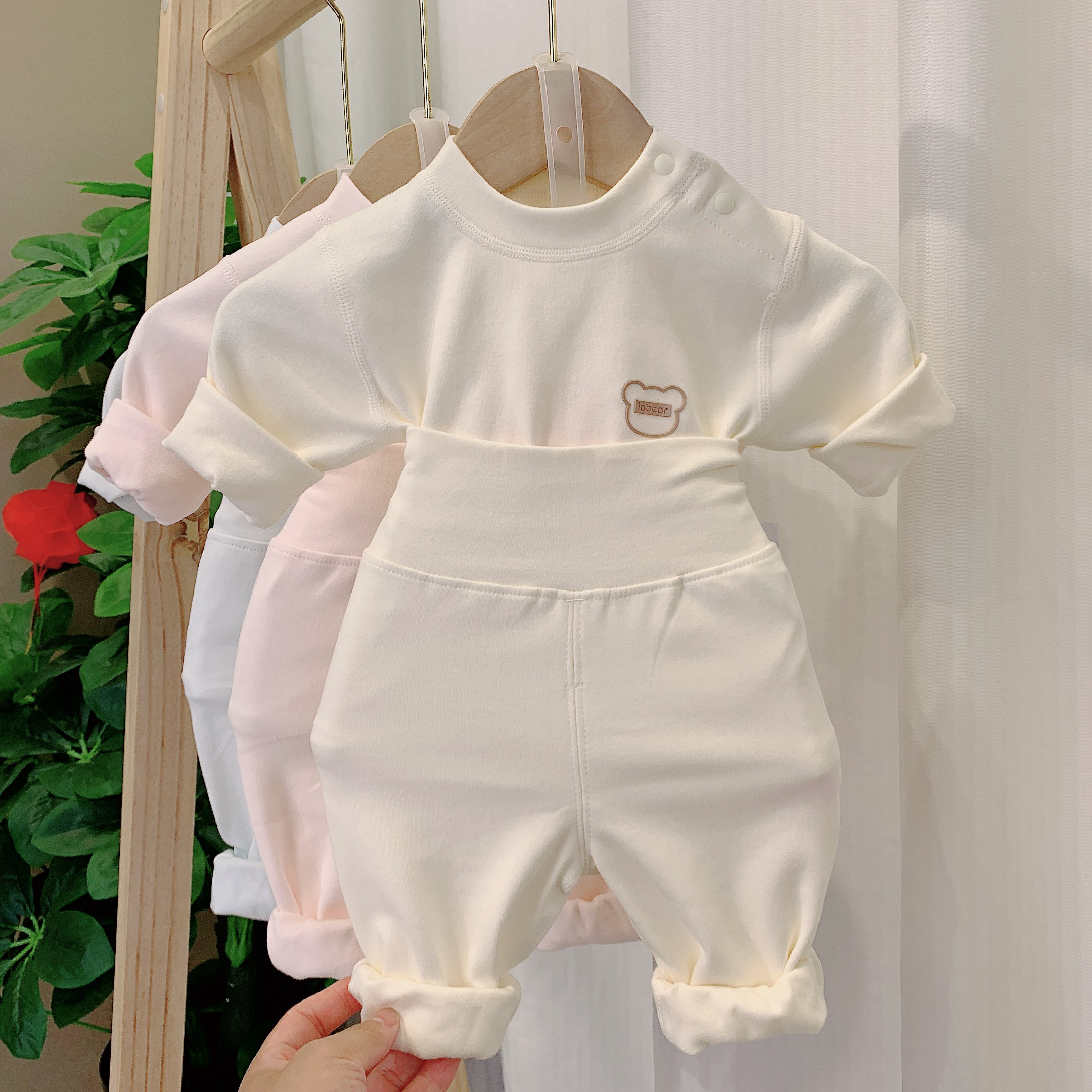 宝宝A类打底衣20318婴幼儿秋衣裤高腰衣服分体秋衣婴儿衣服秋冬款