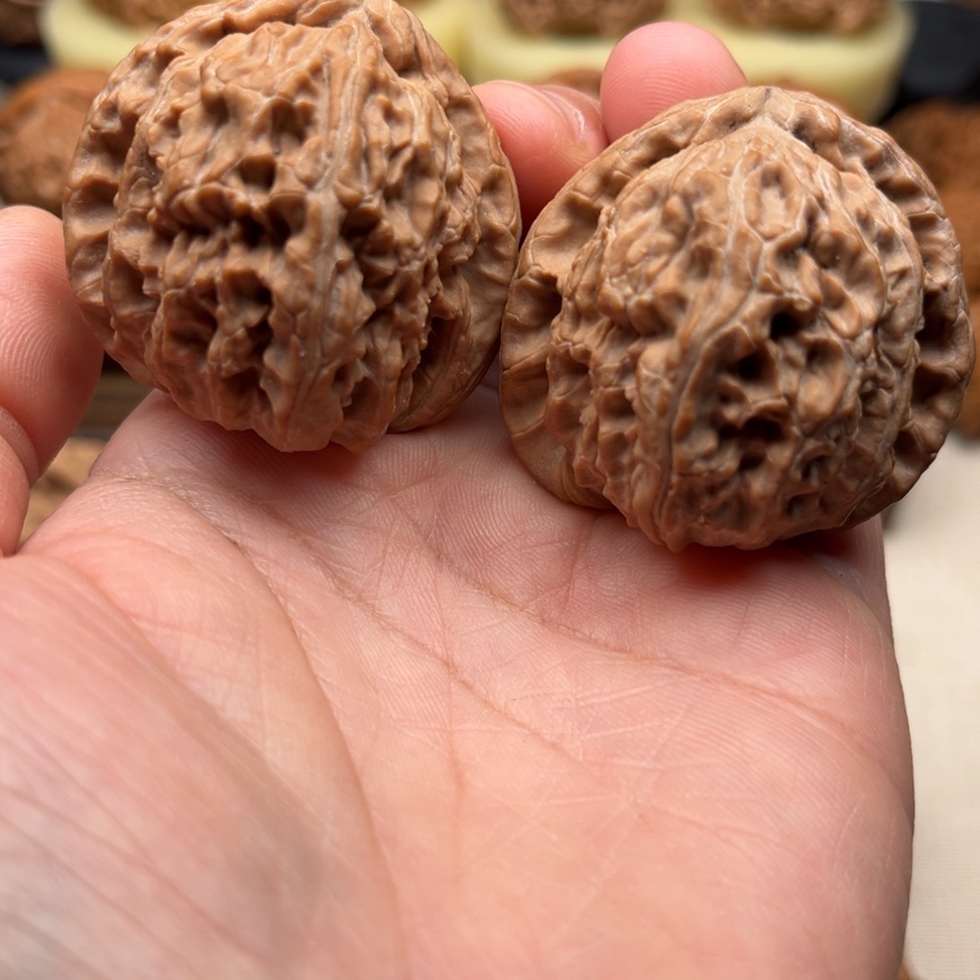 【闪购商品】?*眠文玩核桃手把件40白狮子