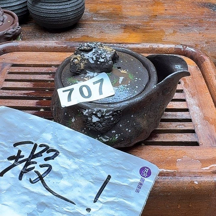 纯手工制作粗陶茶具