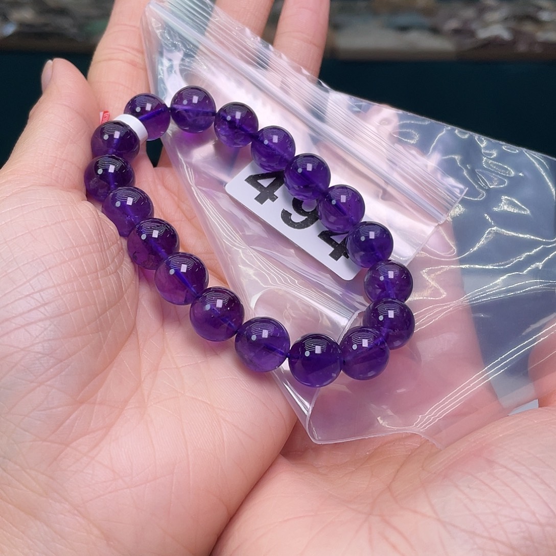 捕***哥手链未镶嵌水晶494紫水