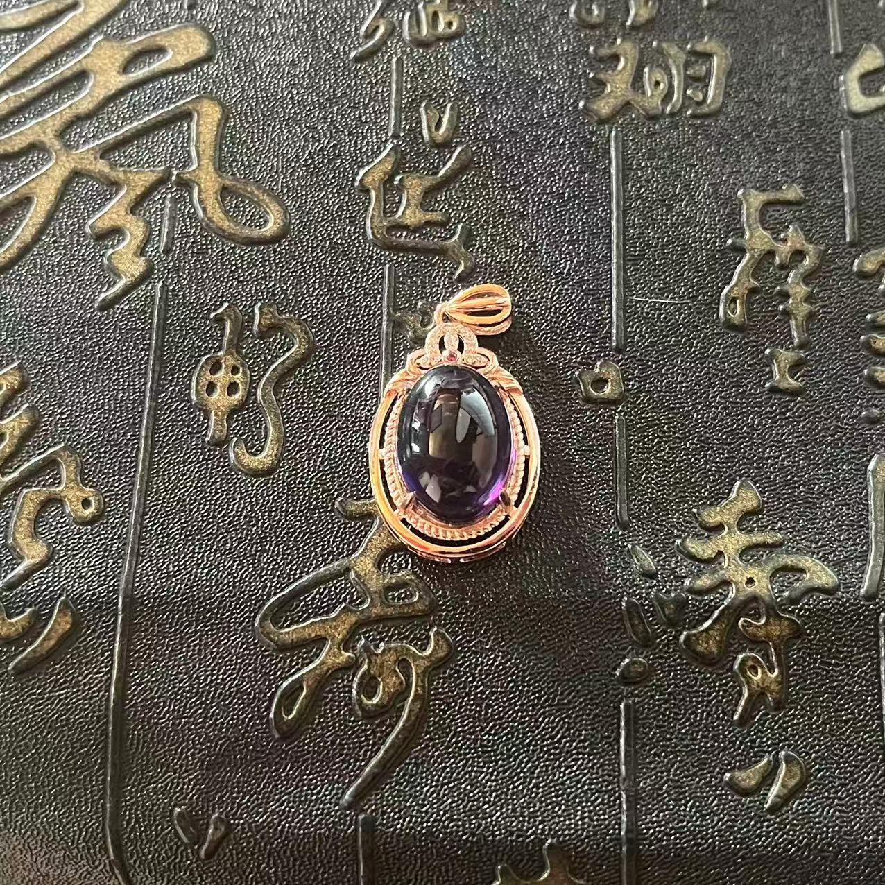 【优雅】高端轻奢紫水晶吊坠【贝玺】（多样性）