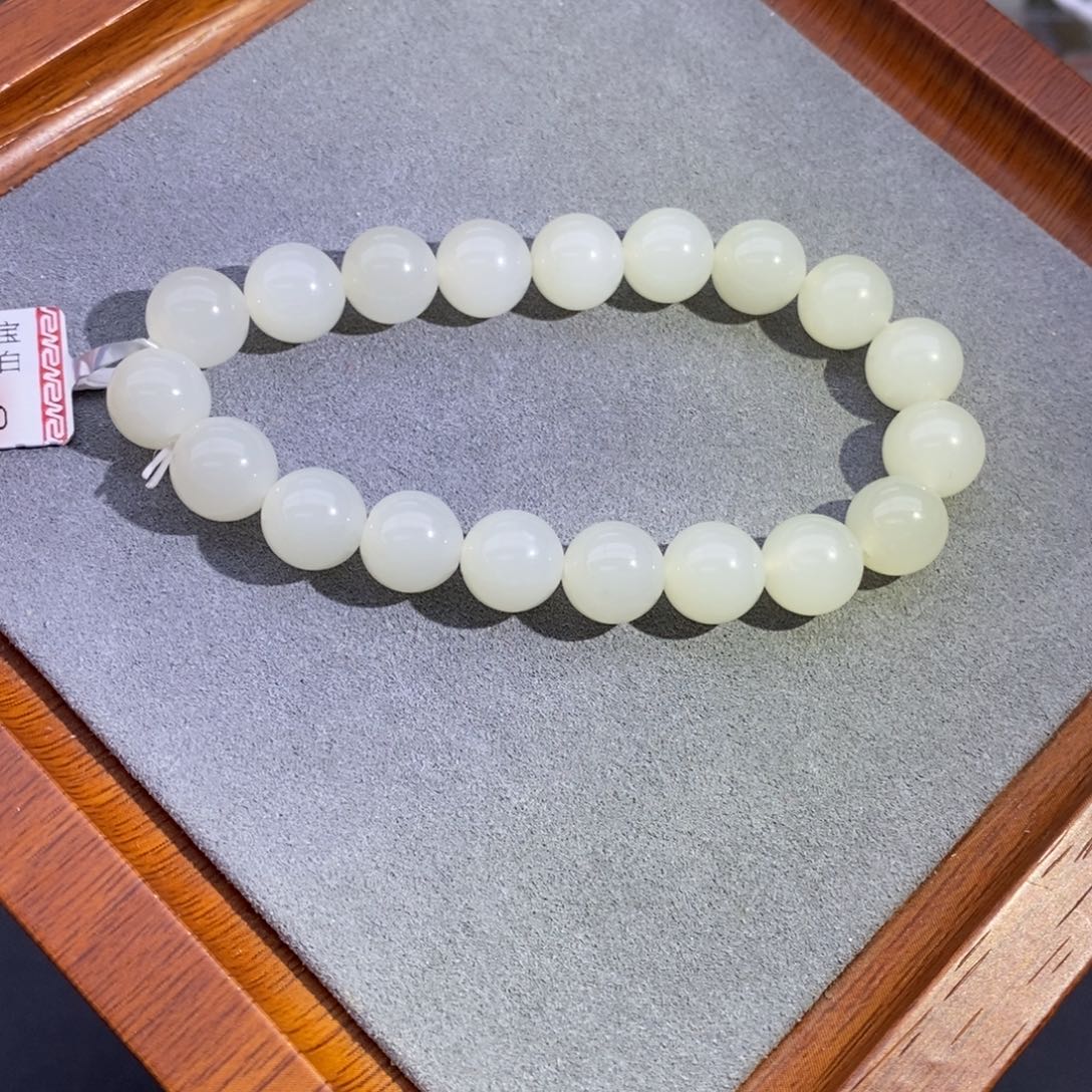 和田玉未镶嵌手串卡10