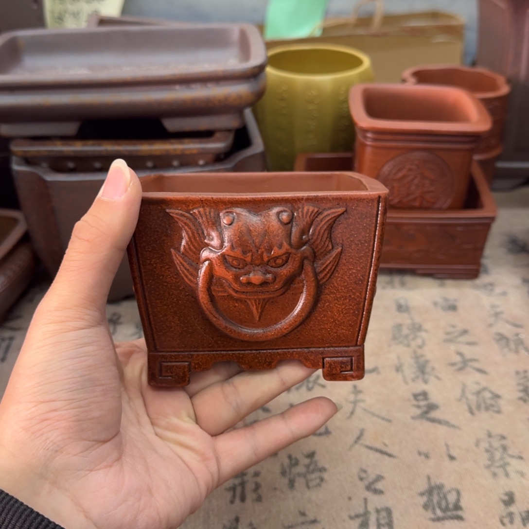 紫砂花盆宜兴紫砂正品花盆10.5x6.5