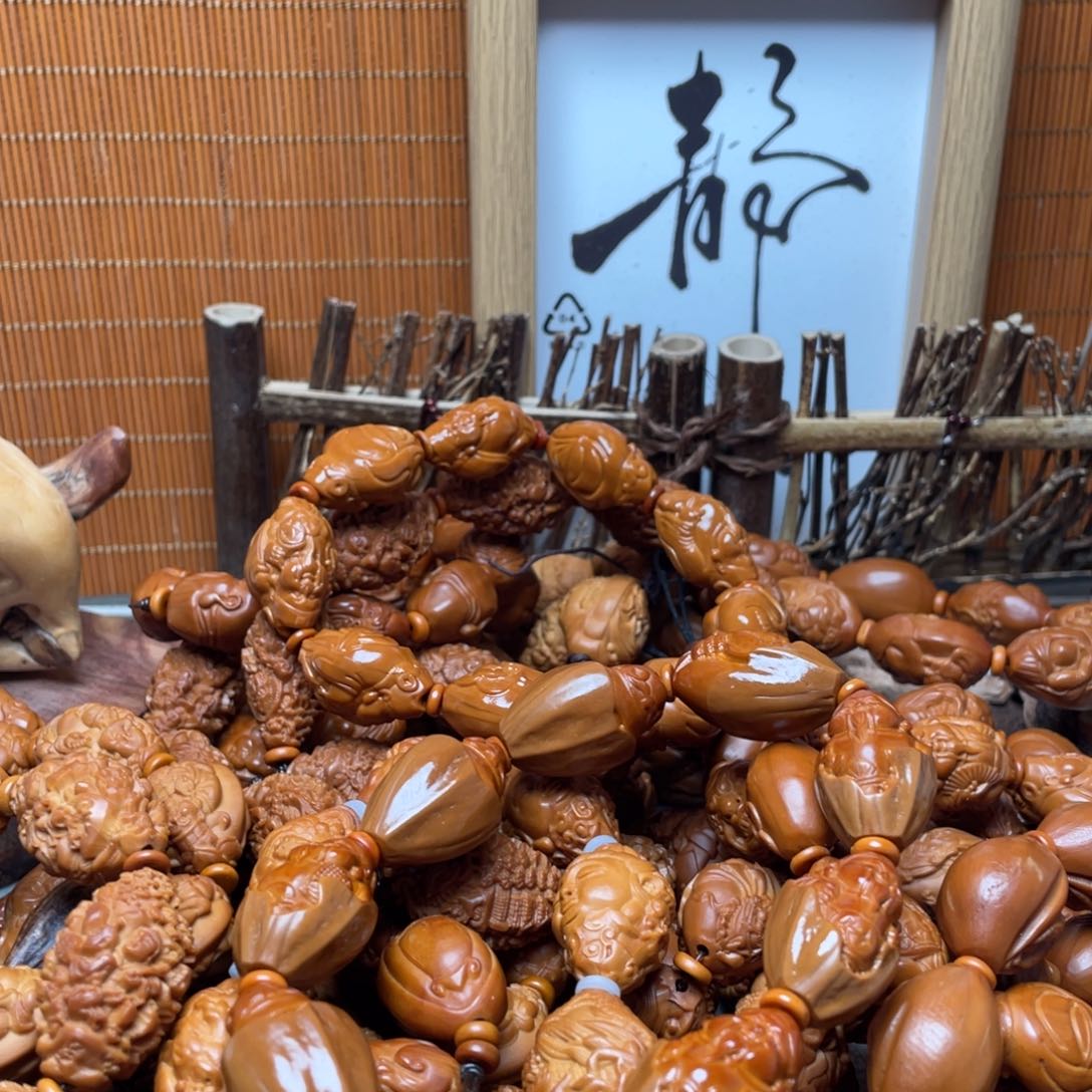橄榄核手串/手链橄榄核雕刻工艺品宇
