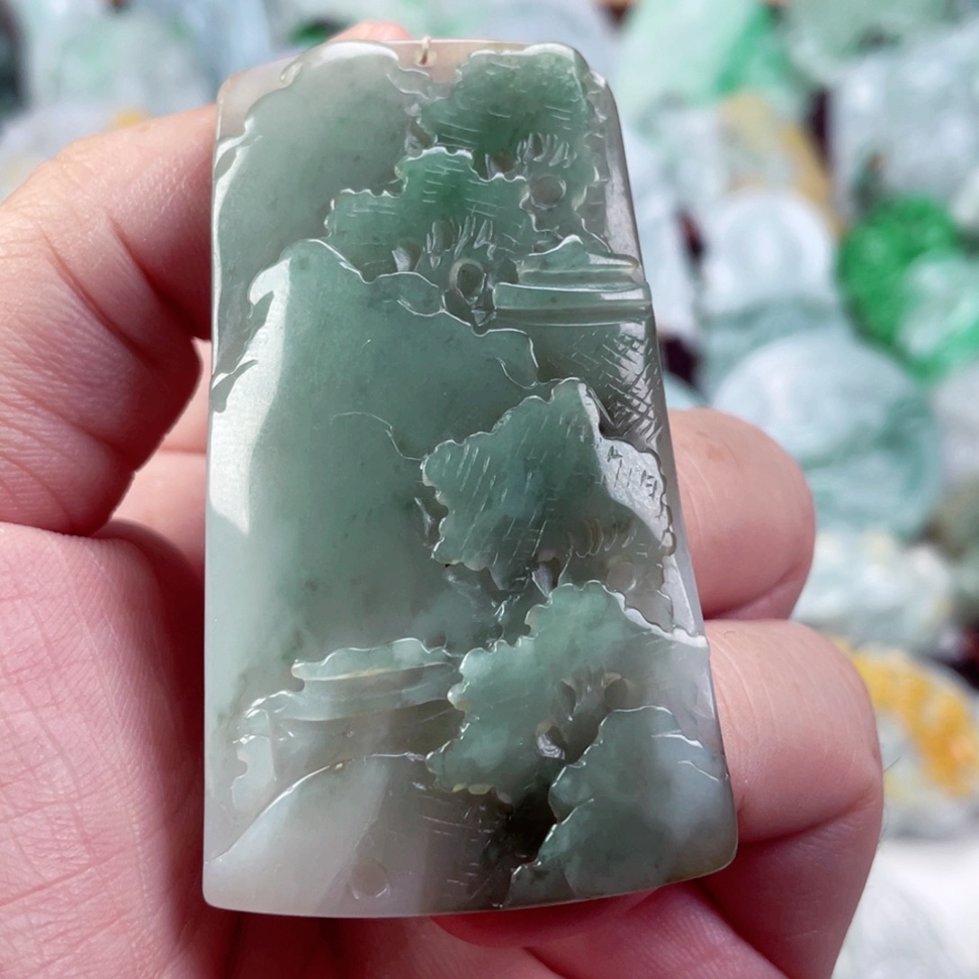 翡翠未镶嵌吊坠(不含链)