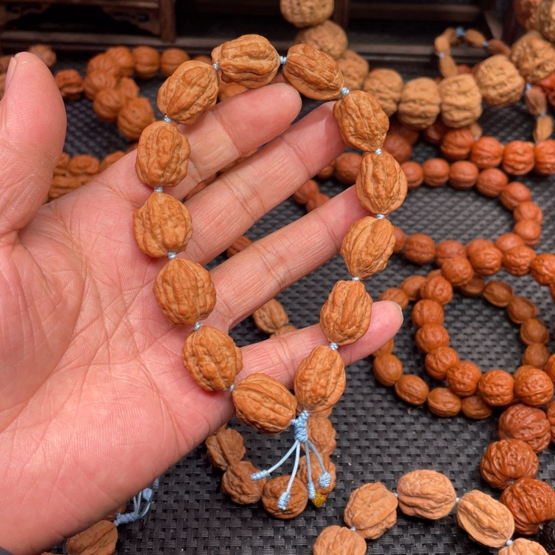 文玩核桃手串 嵩山 原生态异型蛤蟆头