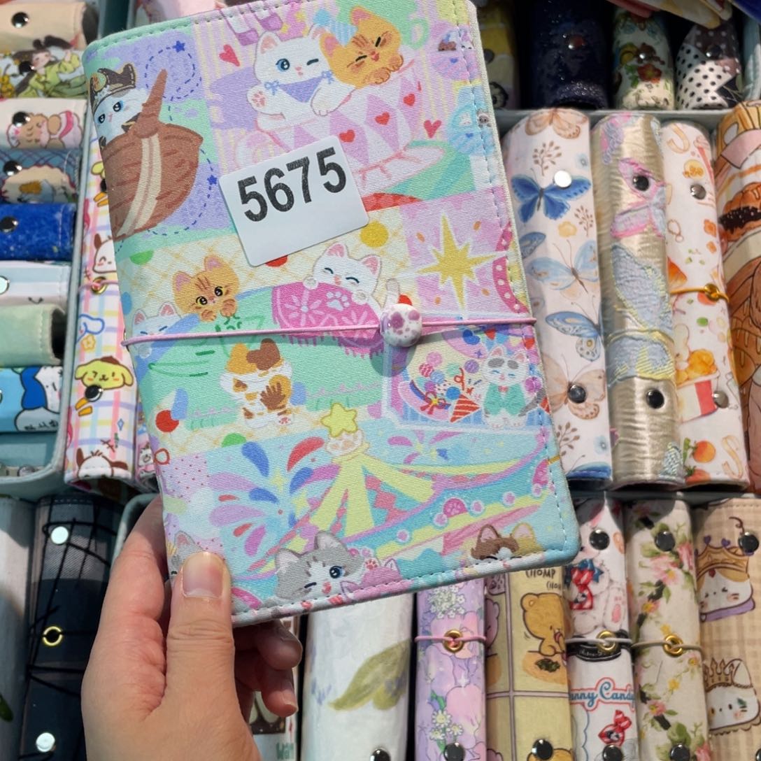 织绣A6活页不送纸5675