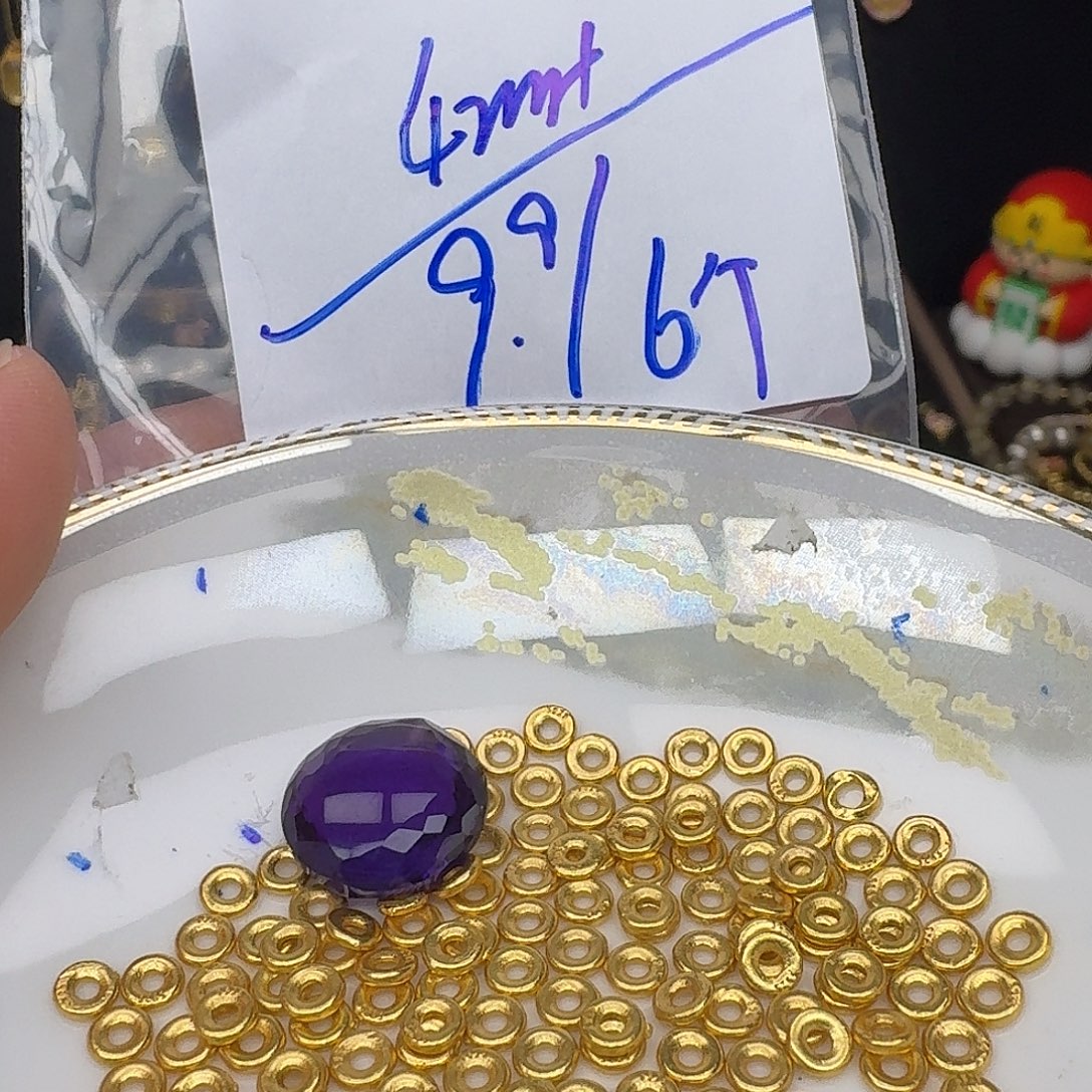 银S925镶嵌颈饰紫晶紫水晶925镶嵌130