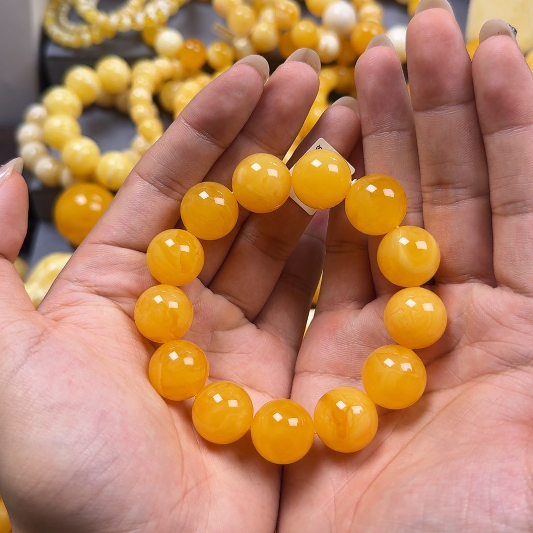 琥珀珠宝奇石未镶嵌17mm