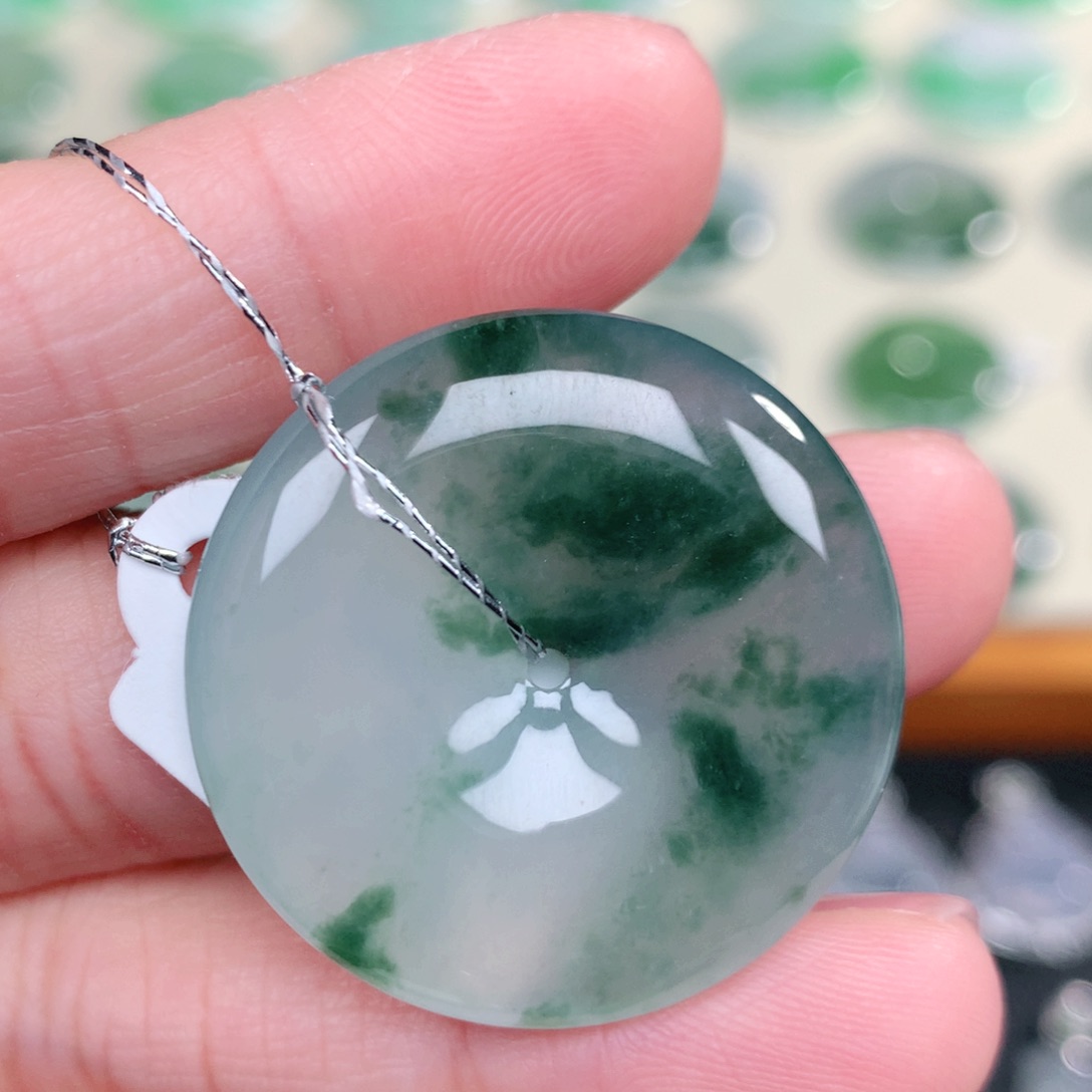 翡翠未镶嵌吊坠(不含链)30.5-5.8