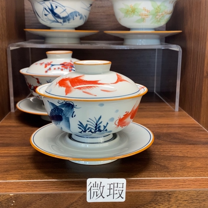 釉下老陶泥手工绘制