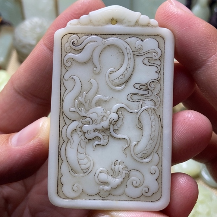 和田玉未镶嵌挂件