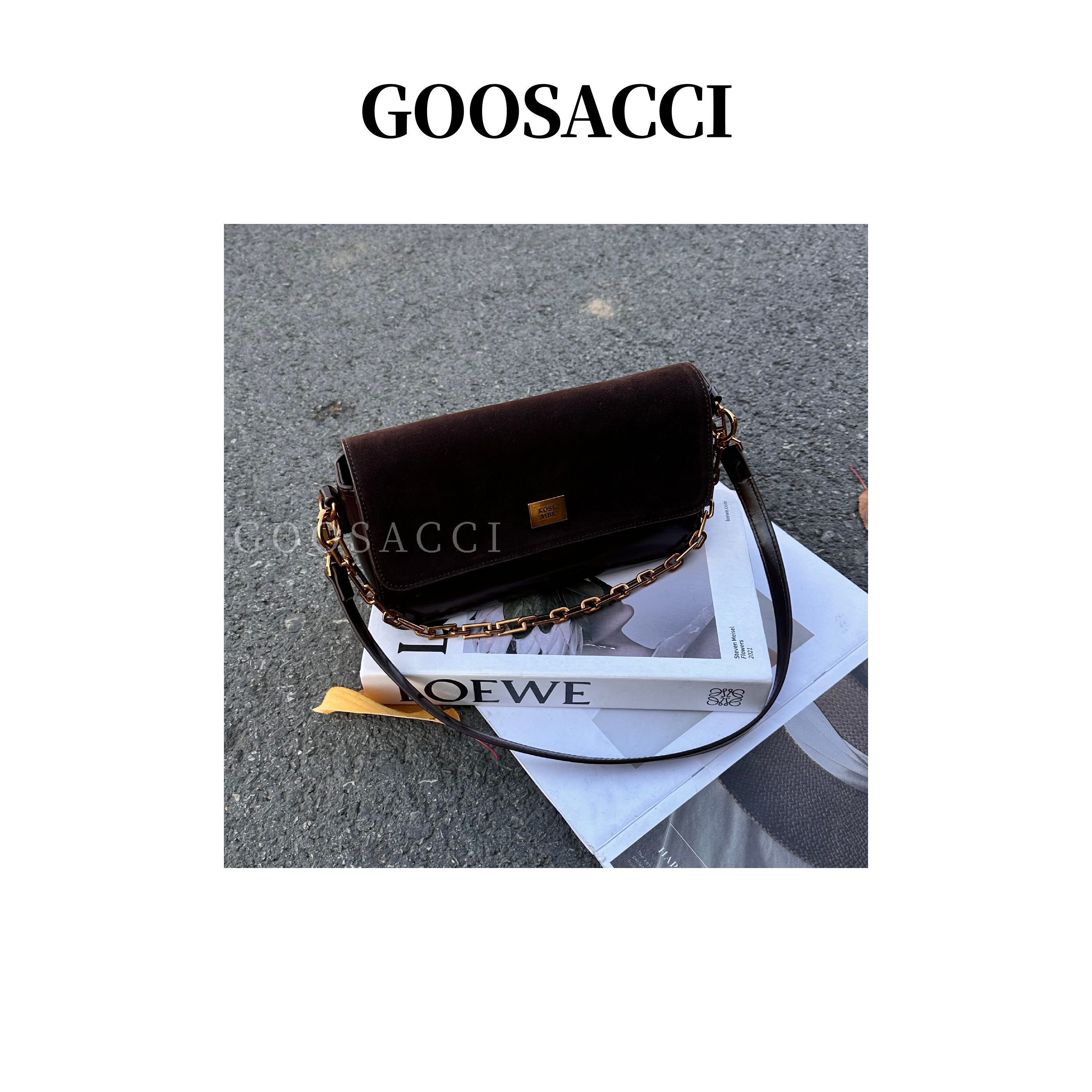 磨砂2025新款纯色单肩款韩式斜挎包日韩腋下包磁扣链条防刮耐磨