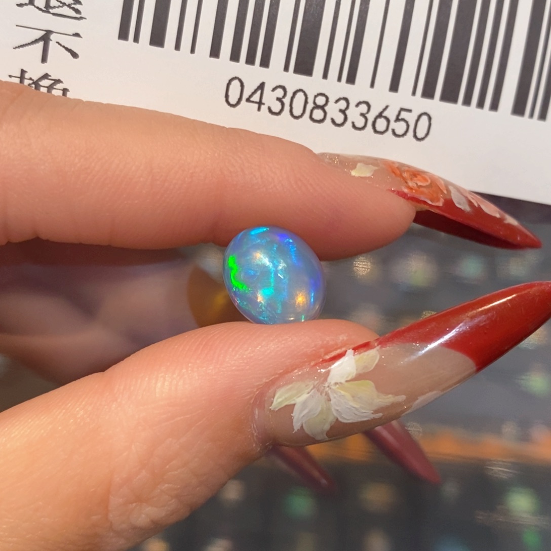 欧泊裸石定制银S925镶嵌今*