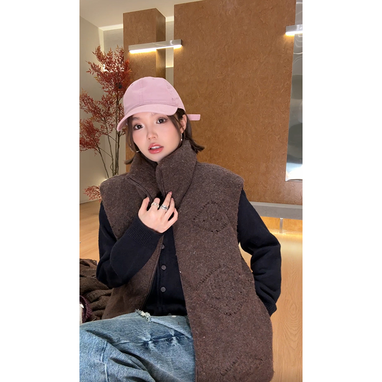 【ZHEN】25K02250 2025新款秋冬保暖羽绒马甲职场风小众设计师款