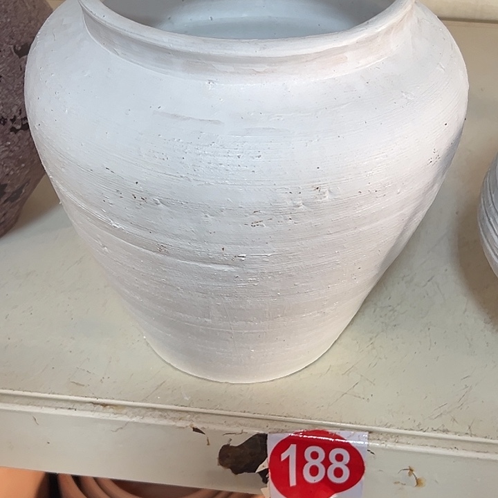 白色拉丝坛子高20口14默认打孔