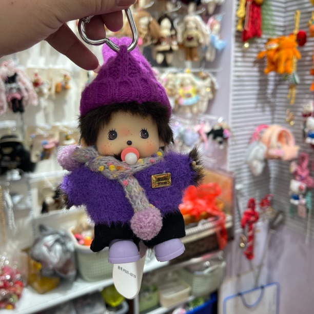 紫色布偶热门新款玩偶娃娃衣裤头套套装有蓝色紫色红色创意可换