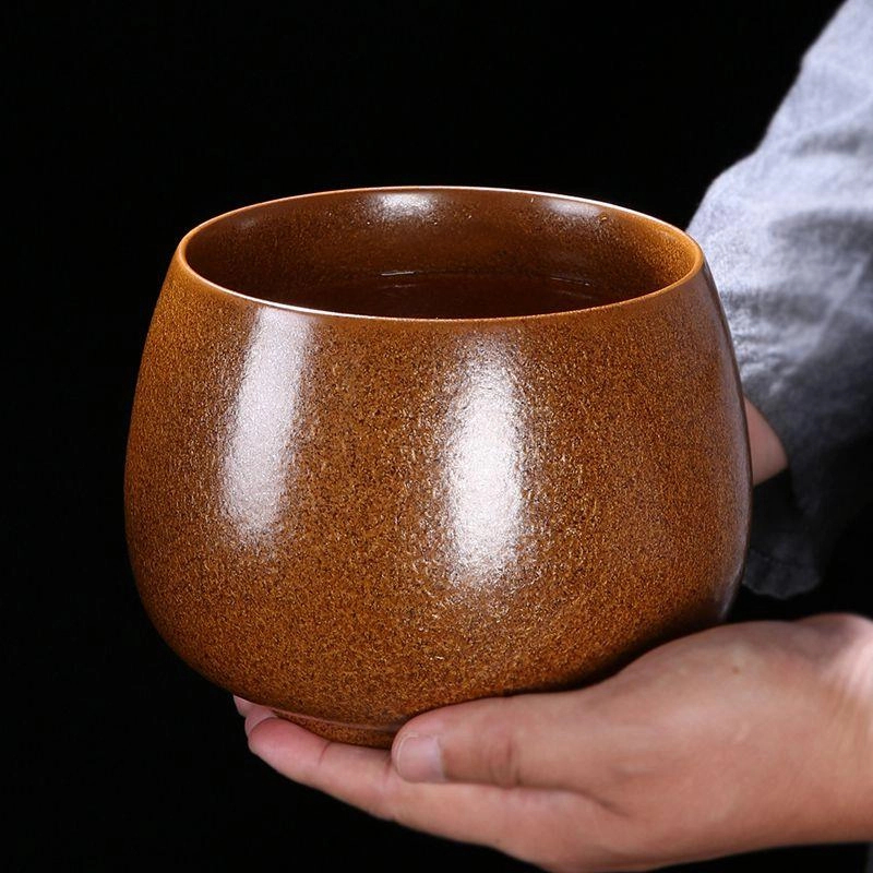 高端茶渣缸建水茶洗水盂大号废水桶功夫茶专用大容量茶渣缸烟灰缸