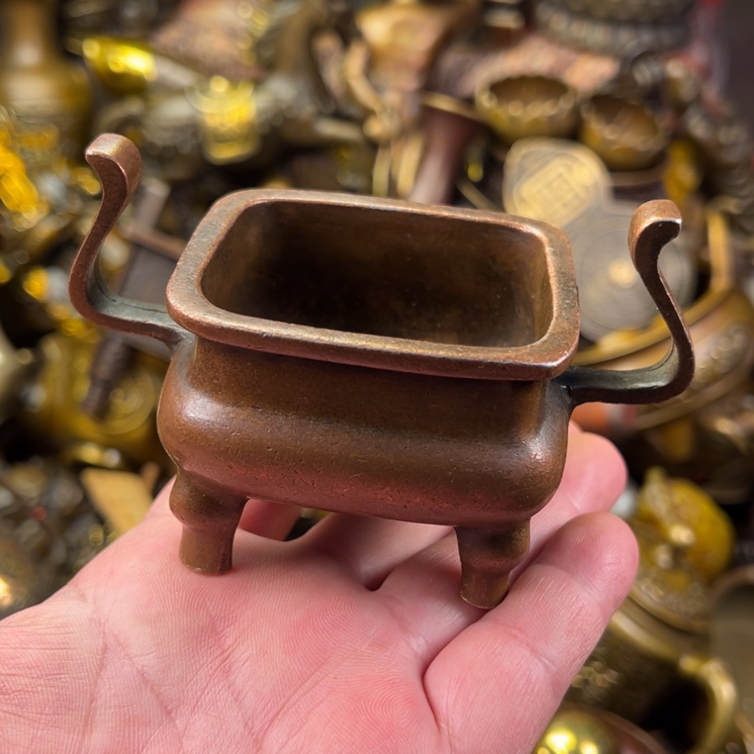 茶壶香炉铜器摆件