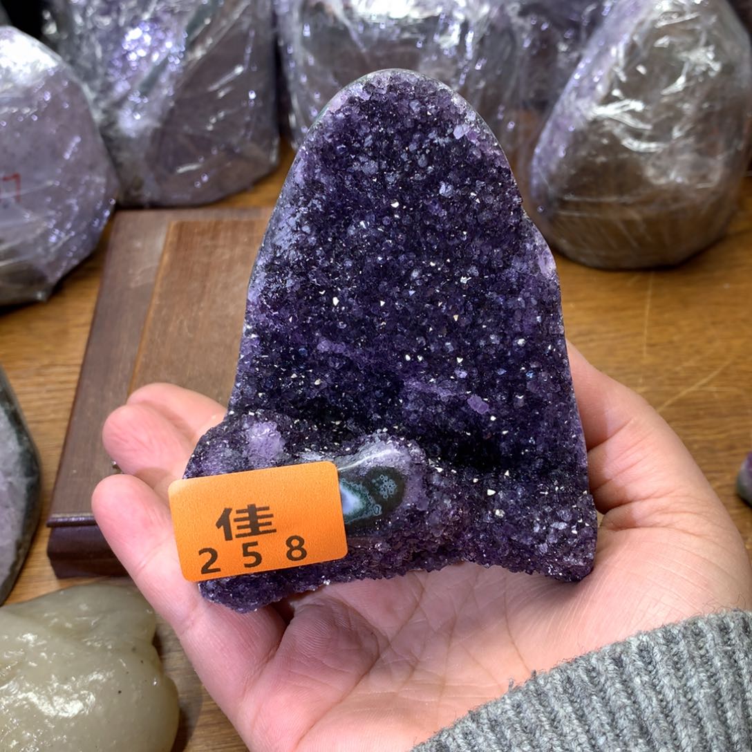 水晶大型摆件（非配饰）未镶嵌紫*儿