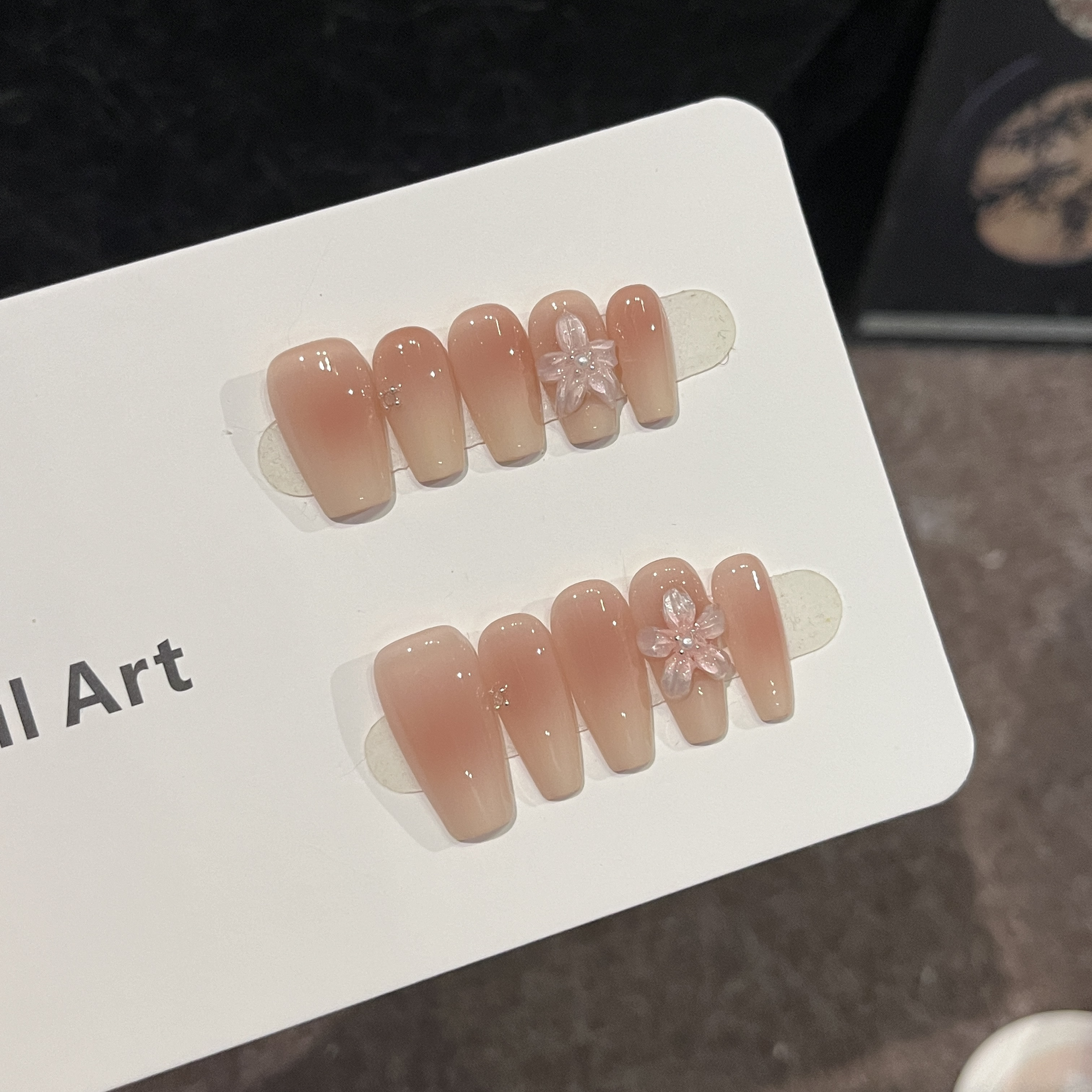 栀子花-朵子手工穿戴甲