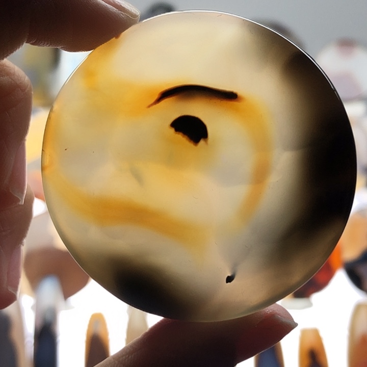 玛瑙/玉髓银S925镀金镶嵌珠宝半成品16