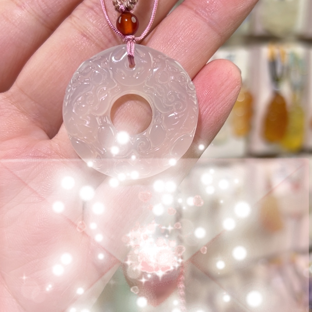 玛瑙/玉髓未镶嵌吊坠(赠链)