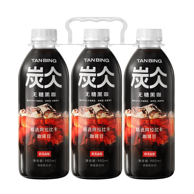 炭仌无糖黑咖啡 900mL*3