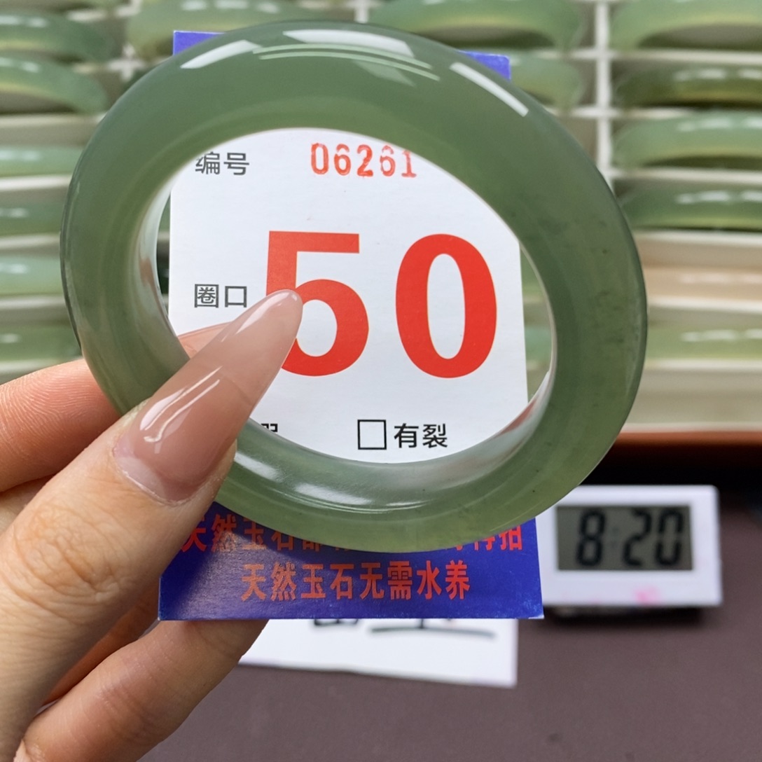 未镶嵌蛇纹石玉手镯