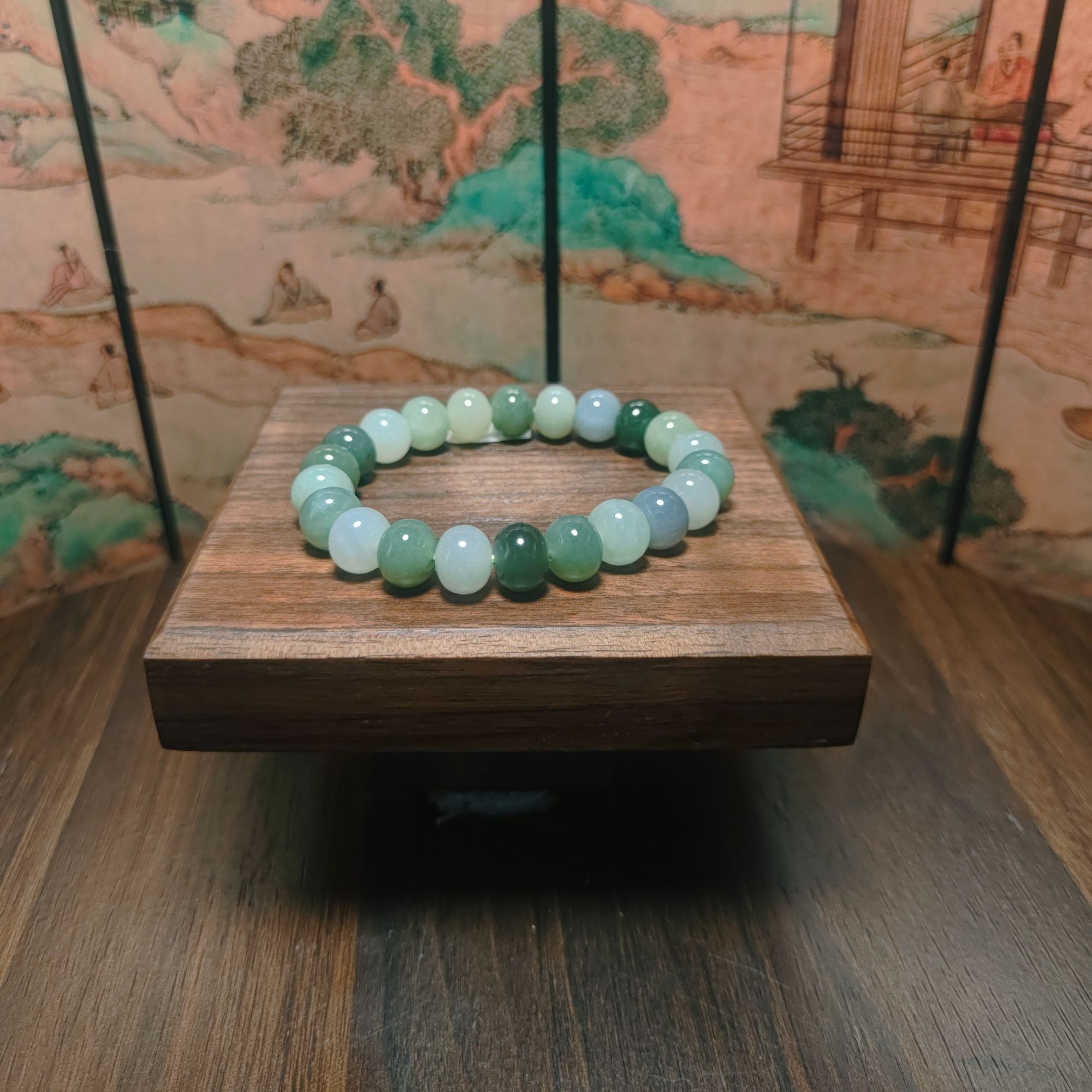 F和田玉多宝算盘珠手串1686