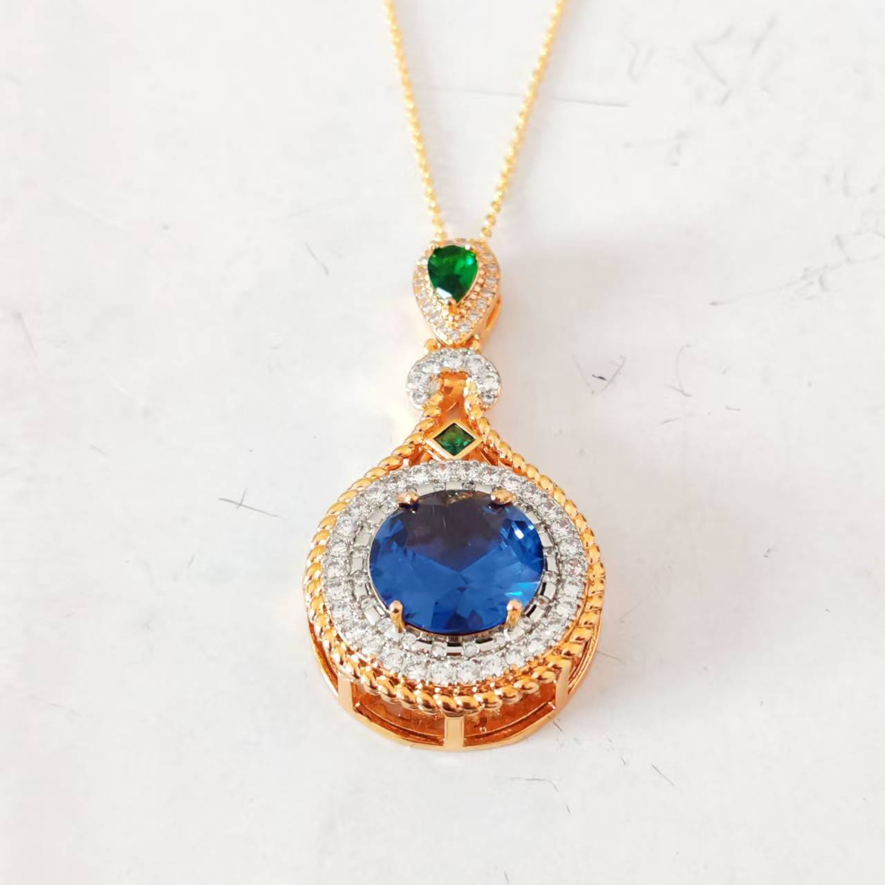 非金属珐琅吊坠  轻奢时尚气质百搭精致精美吊坠ZXD317852