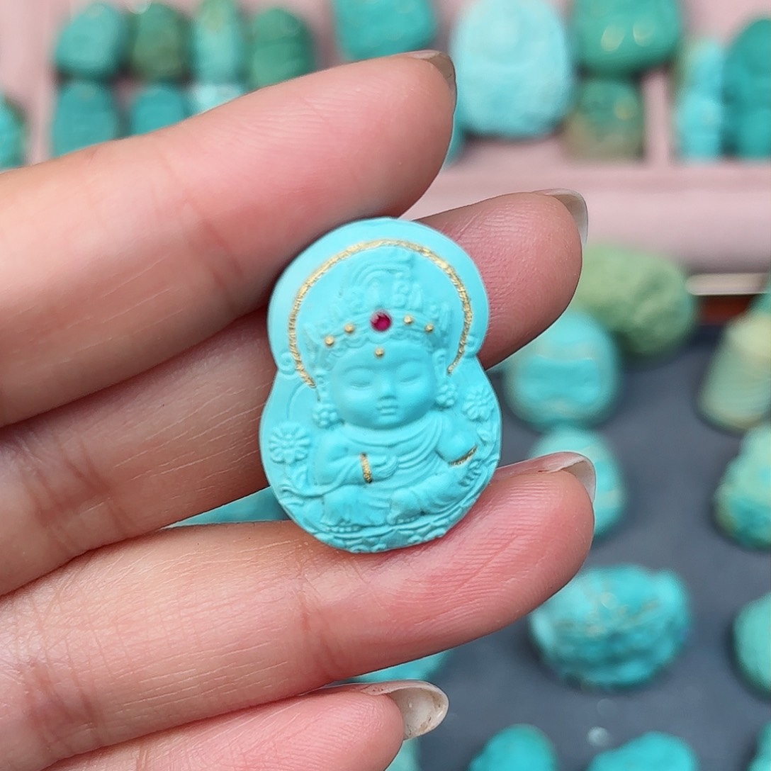 绿松石配饰未镶嵌