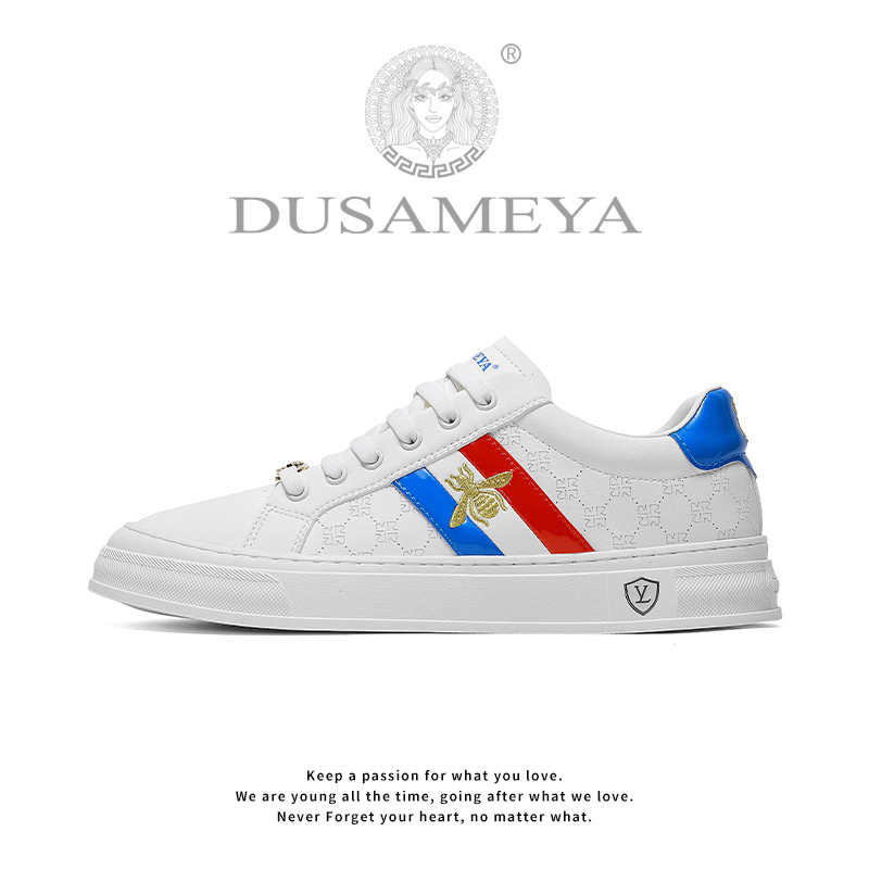 DUSAMEYA/杜莎米娅早秋新款百搭时尚轻奢潮流男士休闲板鞋D6799