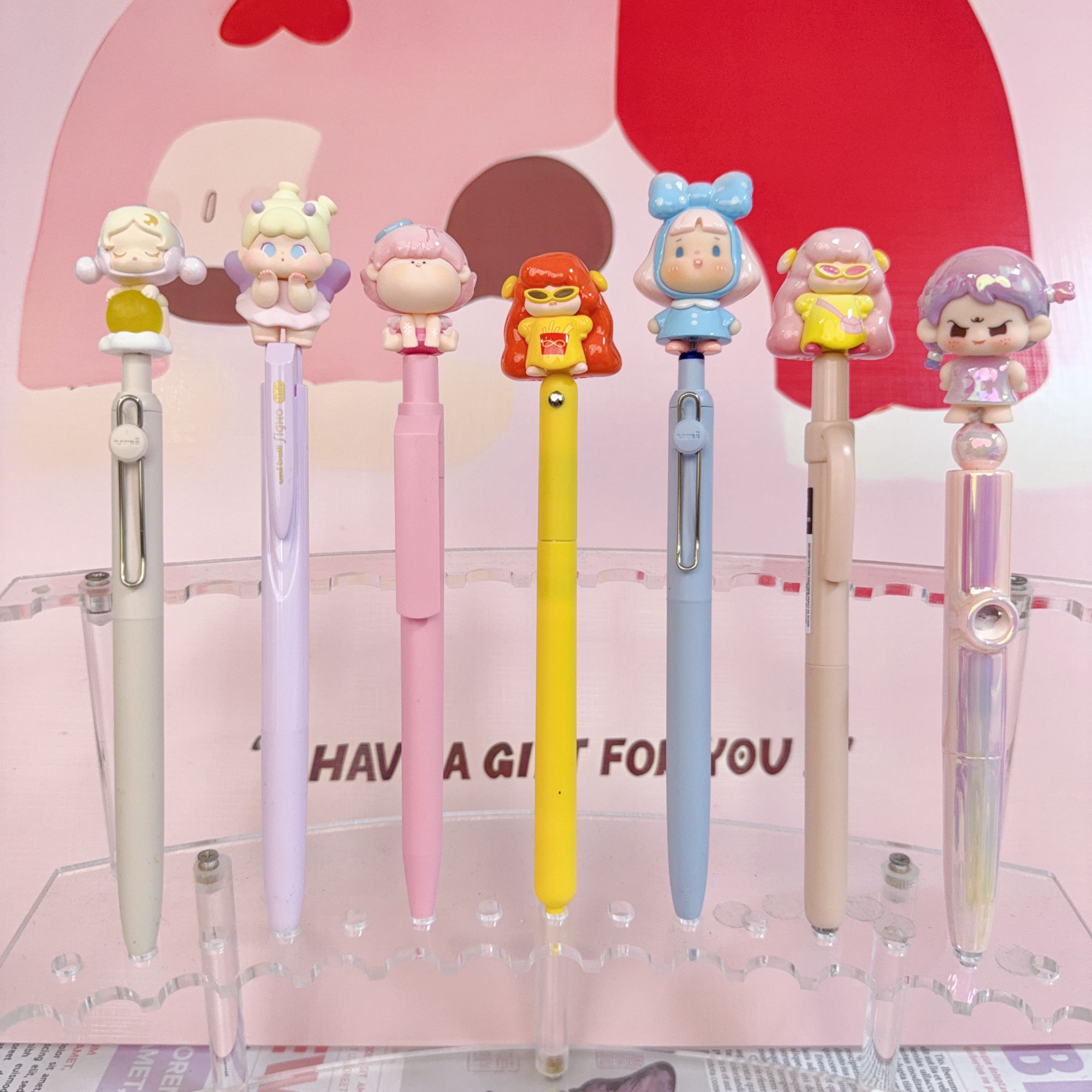 【奶里奶气潮玩】萌粒DIY中性笔